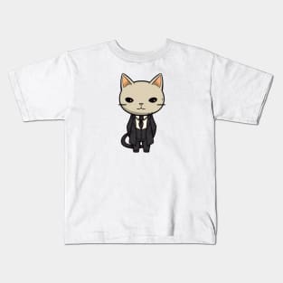 Tuxedo Cat Kids T-Shirt